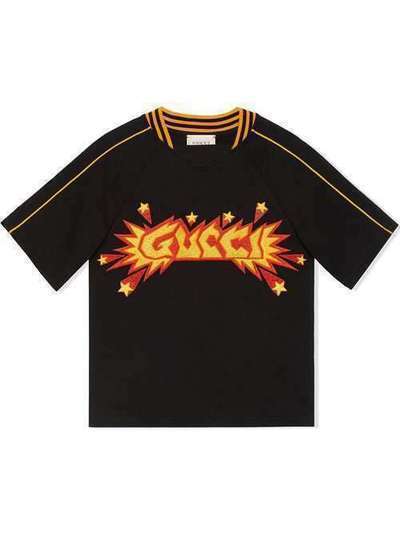 Gucci Kids футболка с логотипом 564454XJA9Z