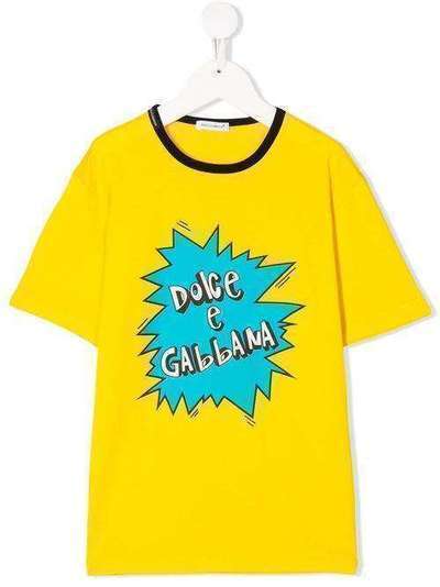 Dolce & Gabbana Kids футболка с логотипом L4JTAUG7VOM