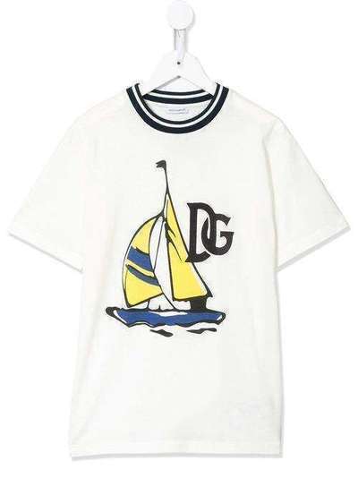 Dolce & Gabbana Kids футболка с логотипом L4JT9AG7VTA