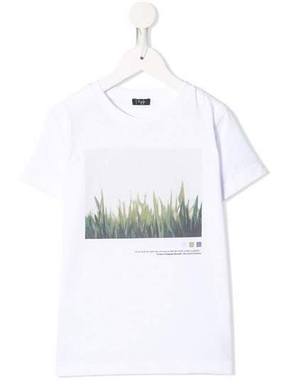 Il Gufo grass-print crew-neck T-shirt P20TS224M0014