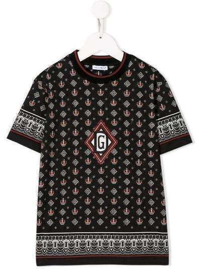Dolce & Gabbana Kids футболка с принтом L4JT9AG7VGS