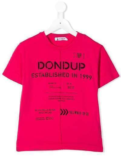 Dondup Kids футболка Established in 1999 BS128JY0004BW68