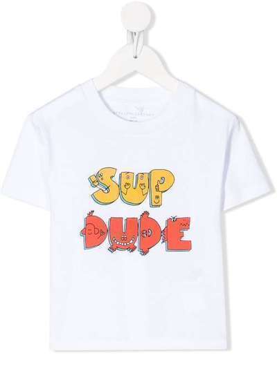 Stella McCartney Kids футболка с принтом Sup Dude 588492SOJA6