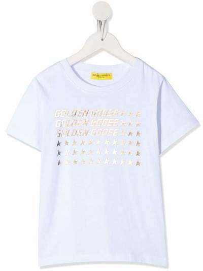 Golden Goose Kids футболка с принтом G36KP028