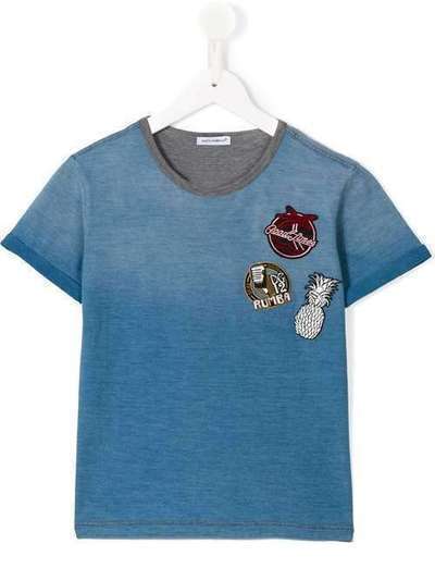 Dolce & Gabbana Kids футболка с нашивками L4JT5CG7JLI
