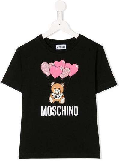 Moschino Kids футболка с принтом Balloon Bear HAM02TLBA00K