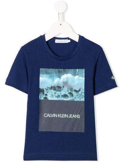 Calvin Klein Kids футболка с фотопринтом IB0IB00349
