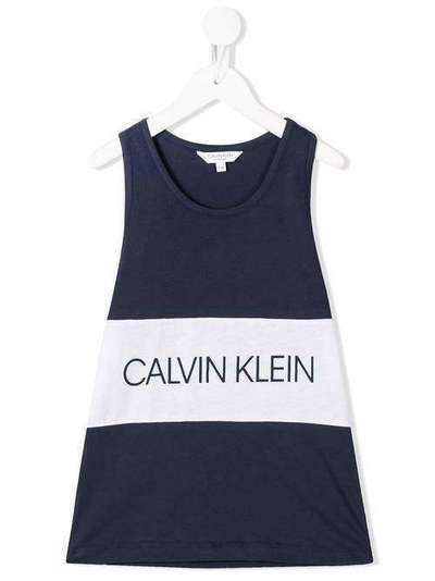 Calvin Klein Kids топ без рукавов с логотипом B70B700238