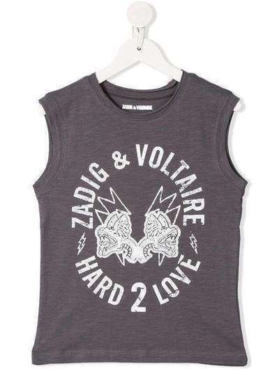 Zadig & Voltaire Kids топ без рукавов с логотипом X2520336