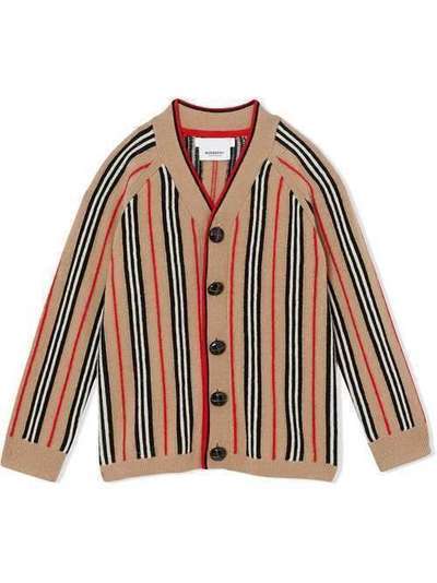 Burberry Kids кардиган в полоску 8012954