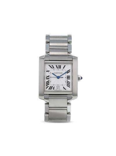 Cartier наручные часы Tank Française pre-owned 28 мм 1990-х годов