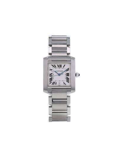 Cartier наручные часы Tank Française pre-owned 28 мм 2000-х годов