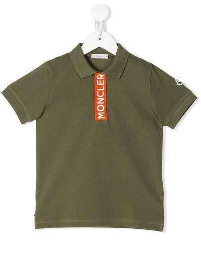 Moncler Kids рубашка-поло с вышитым логотипом 8A707208496W