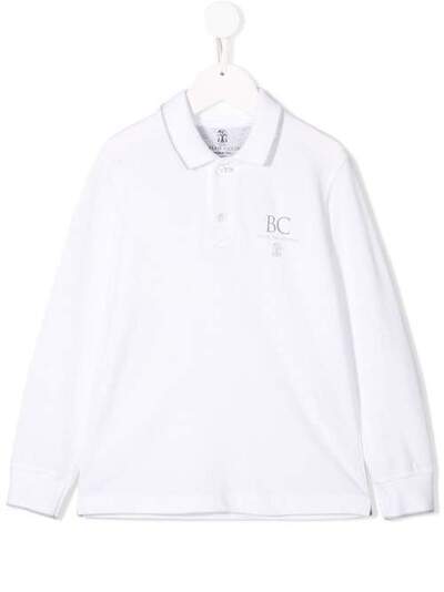 Brunello Cucinelli Kids рубашка-поло с логотипом BAT639719GCT489