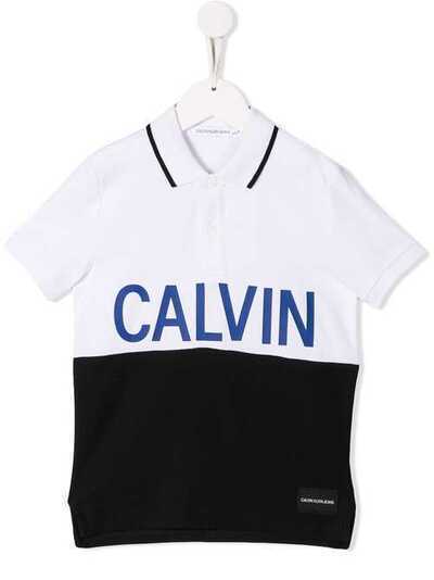 Calvin Klein Kids рубашка-поло с логотипом IB0IB00192