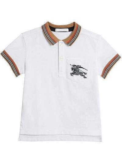 Burberry Kids рубашка-поло с полосками 'Heritage' 8002848