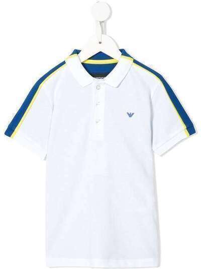 Emporio Armani Kids рубашка-поло с контрастными вставками 3H4FJ71J0SZ