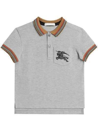 Burberry Kids рубашка-поло 'Heritage' с контрастной отделкой 8002002