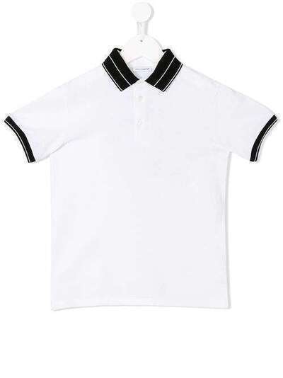 Dolce & Gabbana Kids рубашка-поло с контрастными деталями L4JT6KG7MIW
