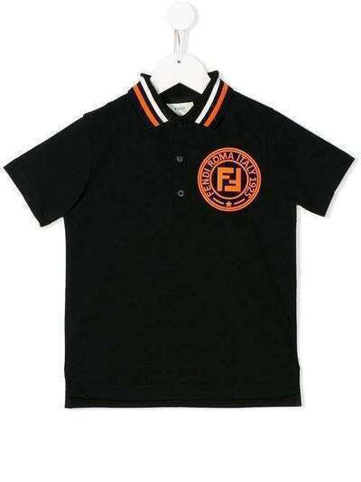 Fendi Kids рубашка-поло с логотипом JMI304AVP