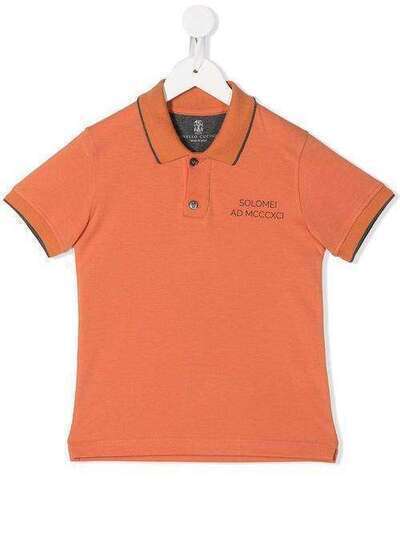 Brunello Cucinelli Kids рубашка-поло с логотипом B0021T190CT445