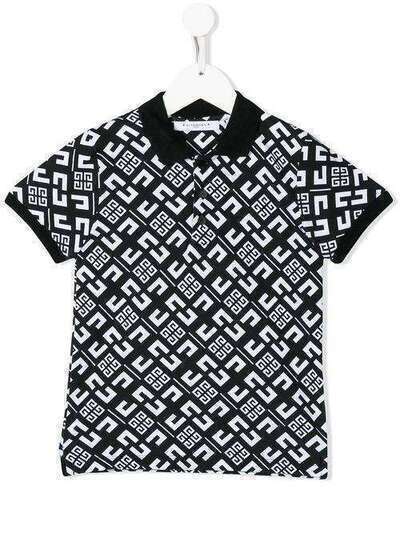 Givenchy Kids рубашка-поло с короткими рукавами и монограммой H25165M41