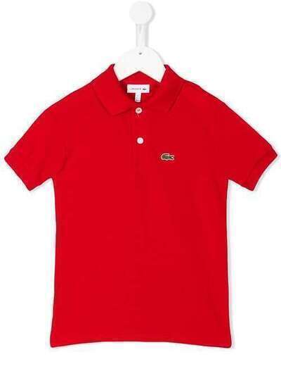 Lacoste Kids рубашка-поло с вышитым логотипом PJ290900240