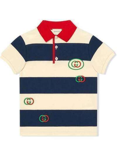 Gucci Kids рубашка-поло с логотипом 591434XJB3N