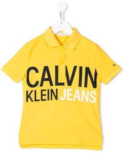 Calvin Klein Kids рубашка-поло с логотипом IB0IB00379
