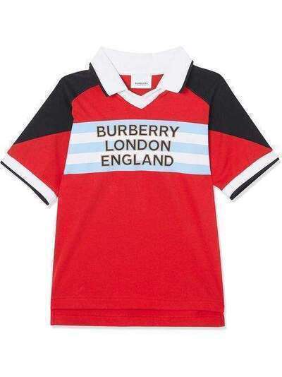Burberry Kids рубашка-поло с логотипом 8025300