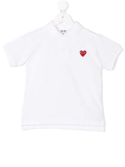Comme Des Garçons Play Kids футболка-поло с принтом сердца P1T505