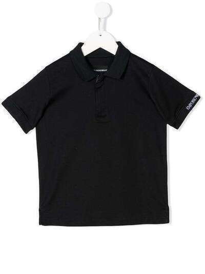 Emporio Armani Kids рубашка-поло с короткими рукавами и логотипом 3H4F614JFGZ