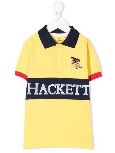 Hackett Kids рубашка-поло с короткими рукавами и вышитым логотипом HK561342