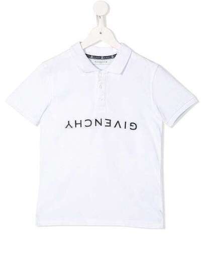 Givenchy Kids рубашка-поло с короткими рукавами и логотипом H2516310B