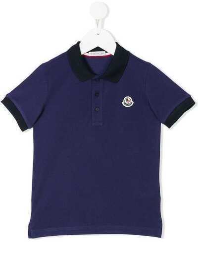 Moncler Kids рубашка-поло с логотипом 830785084509