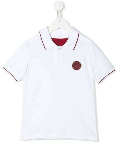 Brunello Cucinelli Kids рубашка-поло с нашивкой-логотипом B0B13T140C6159