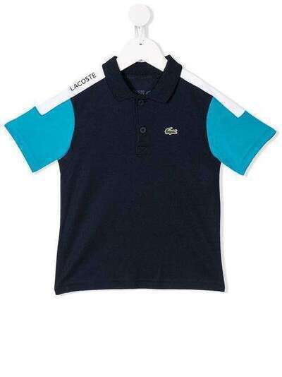 Lacoste Kids двухцветная рубашка-поло с логотипом DJ574200YL