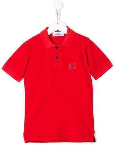 Stone Island Junior рубашка-поло с логотипом на груди 7011620949