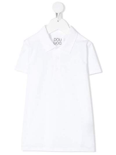Douuod Kids приталенная рубашка-поло с короткими рукавами PO901228
