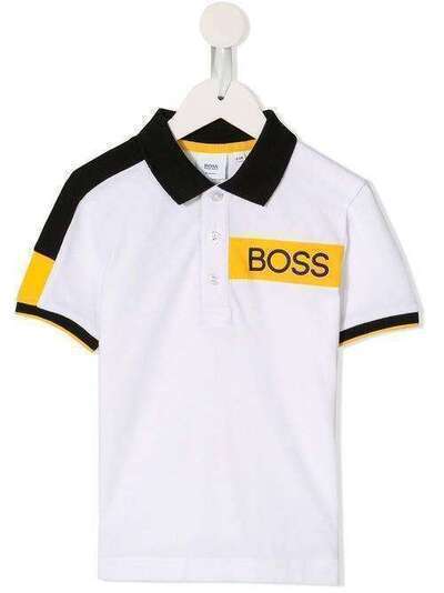 Boss Kids рубашка-поло со вставками J25E2910B