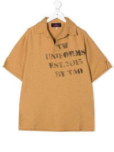 The Animals Observatory рубашка-поло с короткими рукавами и графичным принтом 1206