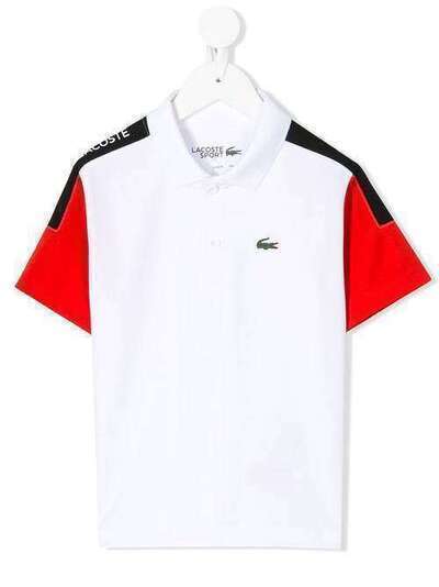 Lacoste Kids рубашка-поло в стиле колор-блок DJ5742005XT