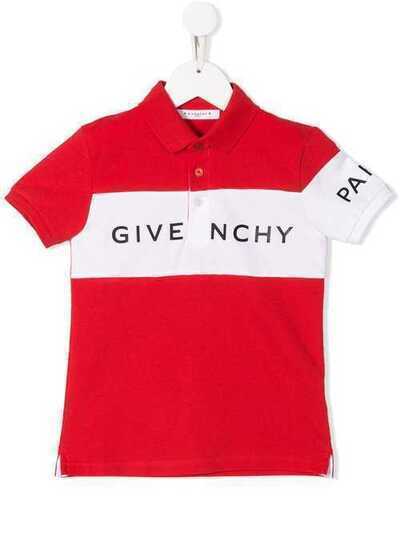 Givenchy Kids рубашка-поло с логотипом H25129991