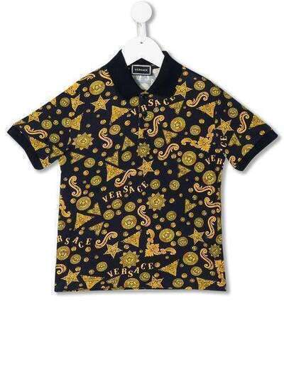 Young Versace рубашка-поло с принтом Barocco YD000210A232753