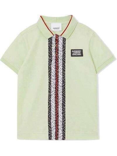 Burberry Kids рубашка-поло с монограммой 8025995