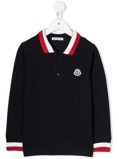 Moncler Kids рубашка-поло с логотипом 831010584632