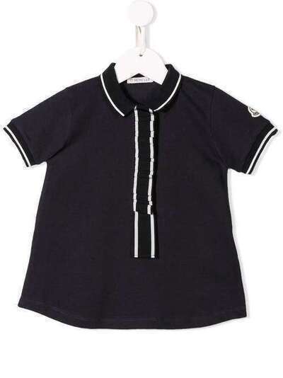 Moncler Kids рубашка-поло с контрастной окантовкой 83550058496F