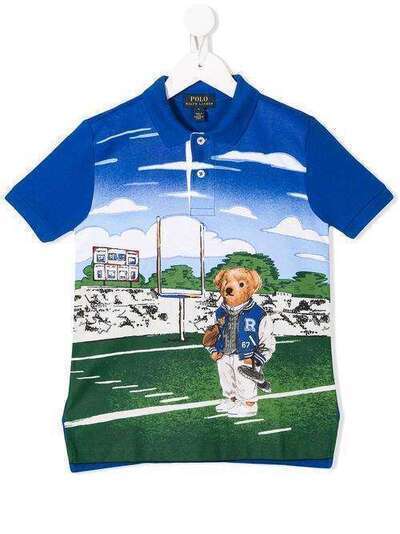 Ralph Lauren Kids рубашка-поло с короткими рукавами и графичным принтом 322785935