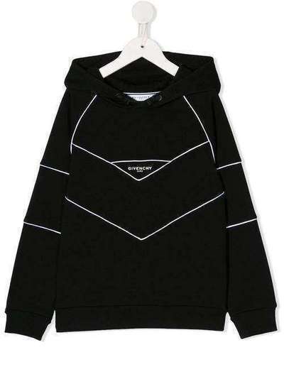 Givenchy Kids худи с узором шеврон H2518809B