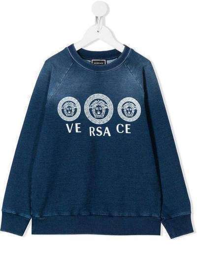 Young Versace свитер Medusa с круглым вырезом и логотипом YD000216A2330281